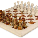 Brown Onyx Chess Set