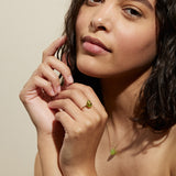 August Birthstone Peridot Ring