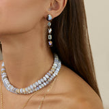 Treasure Opal & Aquamarine Drop Earrings