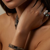 Aurora Smoky Quartz Ombre Fancy Cut Bracelet