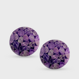 Amethyst Coaster Pair