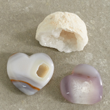 Agate Druzy Heart