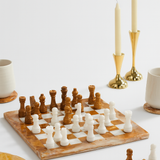 Brown Onyx Chess Set