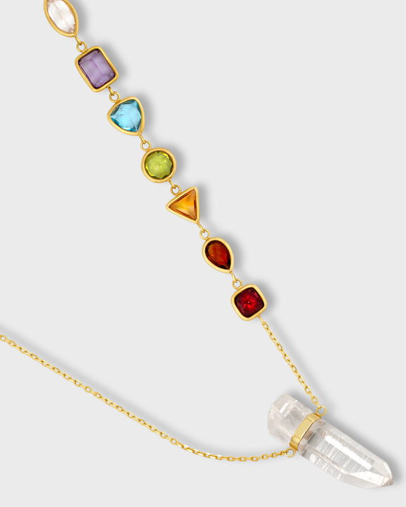 Gemmy Rainbow Chakra Gemstone Necklace