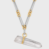 Crystalline Equilibrium Crystal Quartz Charm Necklace