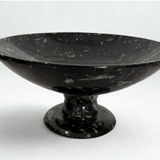 Black Onyx Round Footed Fruit Bowl