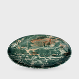 Green Dragon Jade Oval Tray