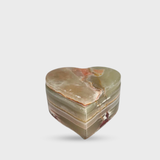 Green Onyx Heart Jewelry Box