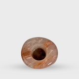 Hematoid Quartz Polished Candle Holder