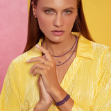 Birthstone February Amethyst Bracelet & Necklace Set