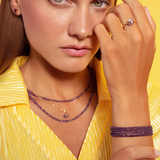Birthstone February Amethyst Bracelet & Necklace Set