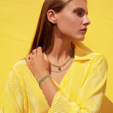 Birthstone May Emerald Bracelet & Necklace Set