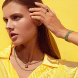 Birthstone May Emerald Bracelet & Necklace Set