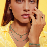 Birthstone May Emerald Bracelet & Necklace Set