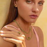 August Birthstone Peridot Ring