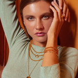 Birthstone November Citrine Bracelet & Necklace Set