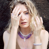 Aurora Moonstone Fancy Cut Bracelet