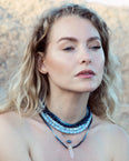 Oracle Blue Lace Agate Crystal Necklace