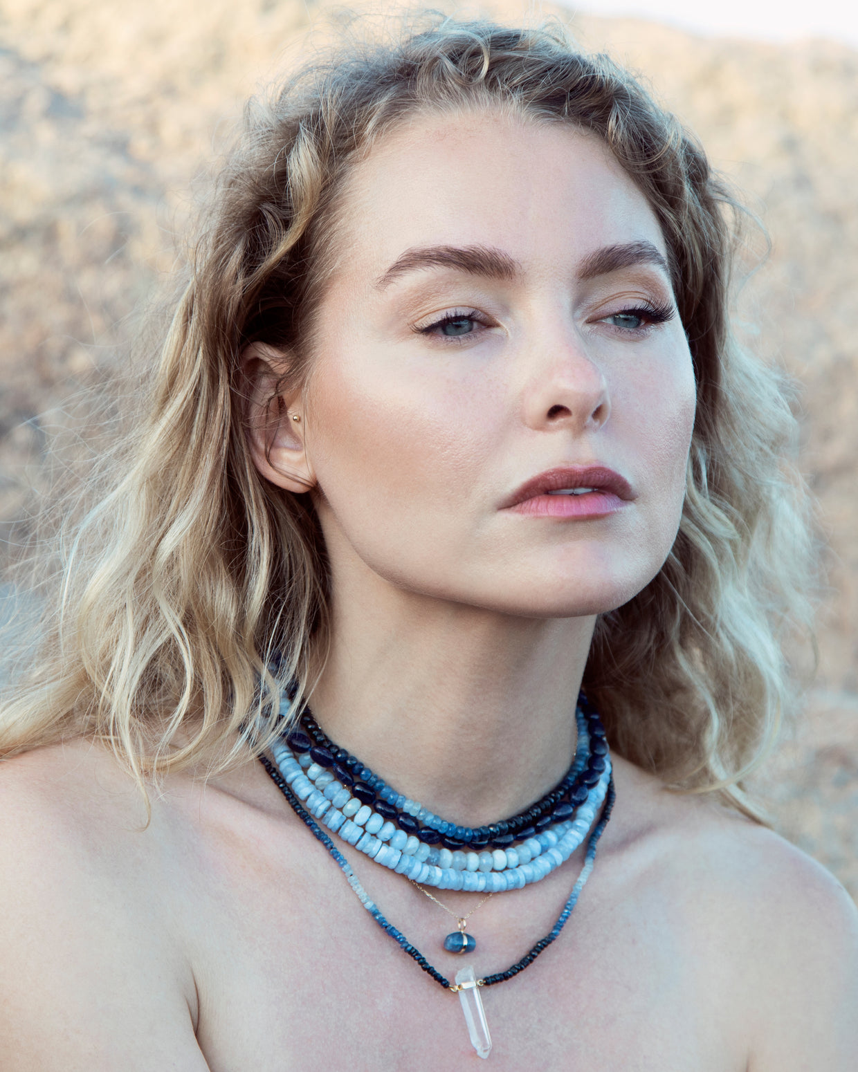 Arizona Jumbo Ombre Blue Sapphire Necklace