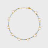 Arizona Aquamarine Pearl Anklet