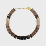 Aurora Smoky Quartz Ombre Fancy Cut Bracelet