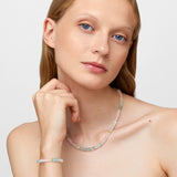 Aurora Aquamarine Morganite Fancy Cut Bracelet