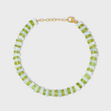 Aurora Aquamarine & Peridot Fancy Cut Bracelet