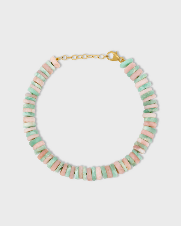 Aurora Amazonite & Opal Fancy Cut Bracelet