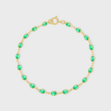 Chakra Emerald Oval Bracelet