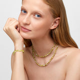 Gaia Peridot & Herkimer Diamond Bracelet