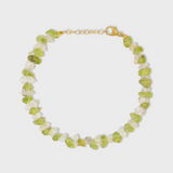 Gaia Peridot & Herkimer Diamond Bracelet