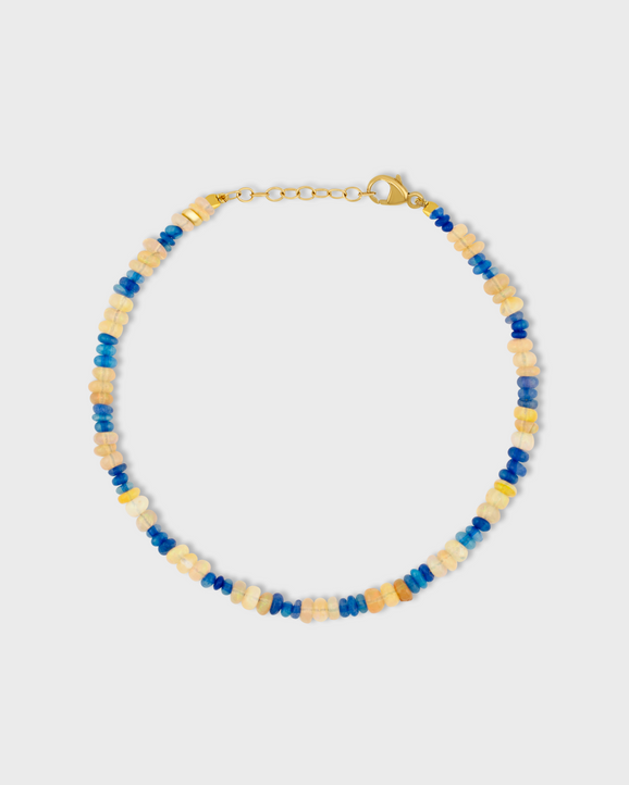 Soleil Mini Blue & Yellow Opal Stripe Bracelet