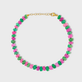 Soleil Green Fuchsia Faceted Opal Connection Bracelet