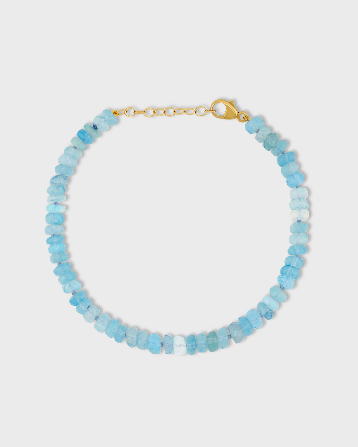 Soleil Blue Faceted Large Opal Bracelet