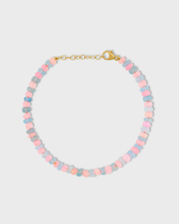 Soleil Pink Blue Faceted Opal Connection Bracelet