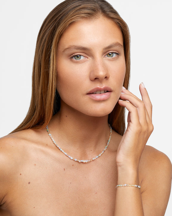 Soleil Iridescent Pebble Opal Bracelet