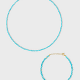 Birthstone December Turquoise Bracelet & Necklace Set