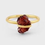 January Birthstone Garnet Ring