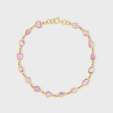 Chakra Pink Sapphire Bracelet