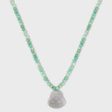 Happy Buddha Jade Amazonite Necklace