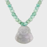 Happy Buddha Jade Amazonite Necklace