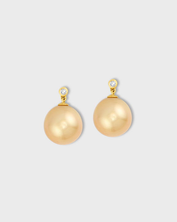 Ocean Diamond South Sea Pearl Earrings