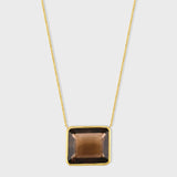 Gemstone Jumbo Smoky Quartz Necklace