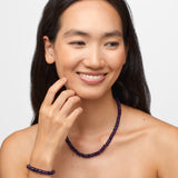 Aurora Dark Amethyst Fancy Cut Necklace