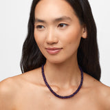 Aurora Dark Amethyst Fancy Cut Necklace