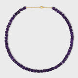 Aurora Dark Amethyst Fancy Cut Necklace