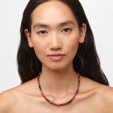 Aurora Tourmaline Fancy Cut Necklace