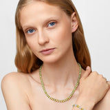 Aurora Aquamarine & Peridot Fancy Cut Necklace
