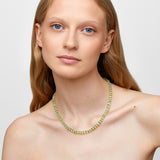 Aurora Aquamarine & Peridot Fancy Cut Necklace