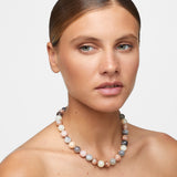 Oracle Multicolor Sunstone Crystal Sphere Necklace